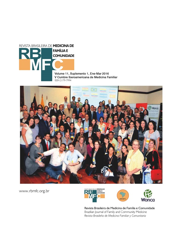 					Visualizar v. 11 (2016): Suplemento 1 - V Cumbre Iberoamericana de Medicina Familiar
				